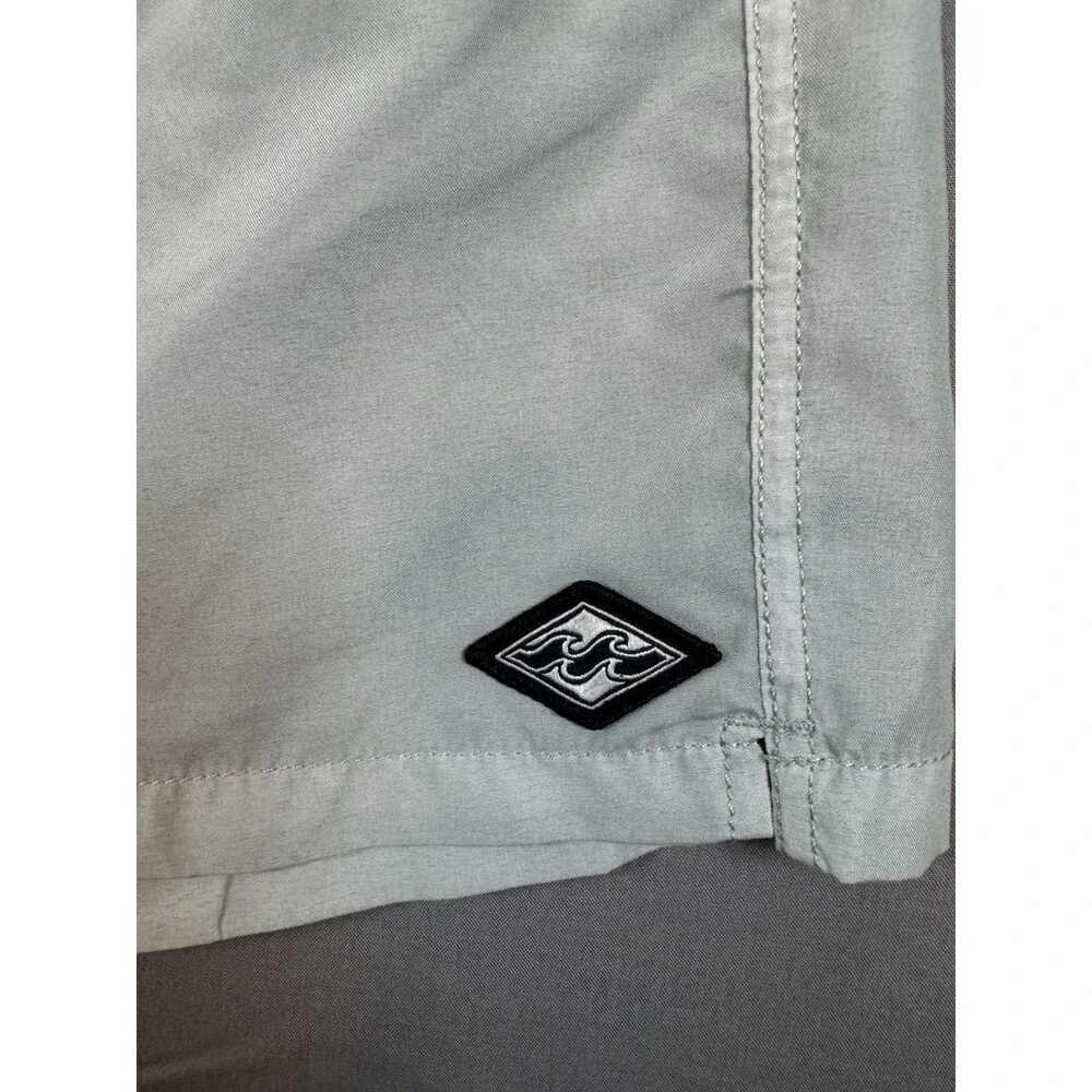 Men's Billabong Sage Green Drawstring Swim Trunks All Day Laid Back Size Medium